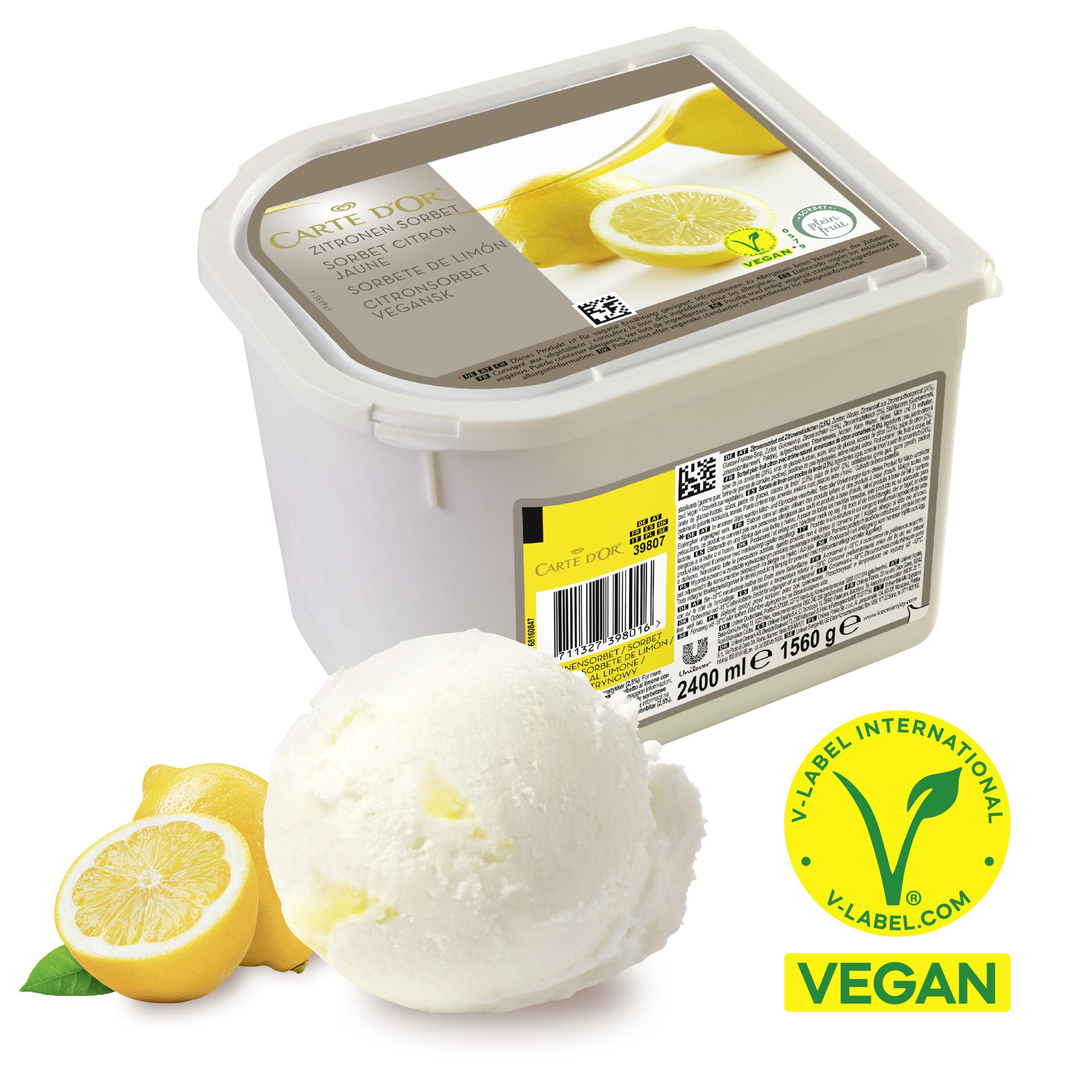 Carte D'Or Sorbet Zitrone 2,4l Eiswanne