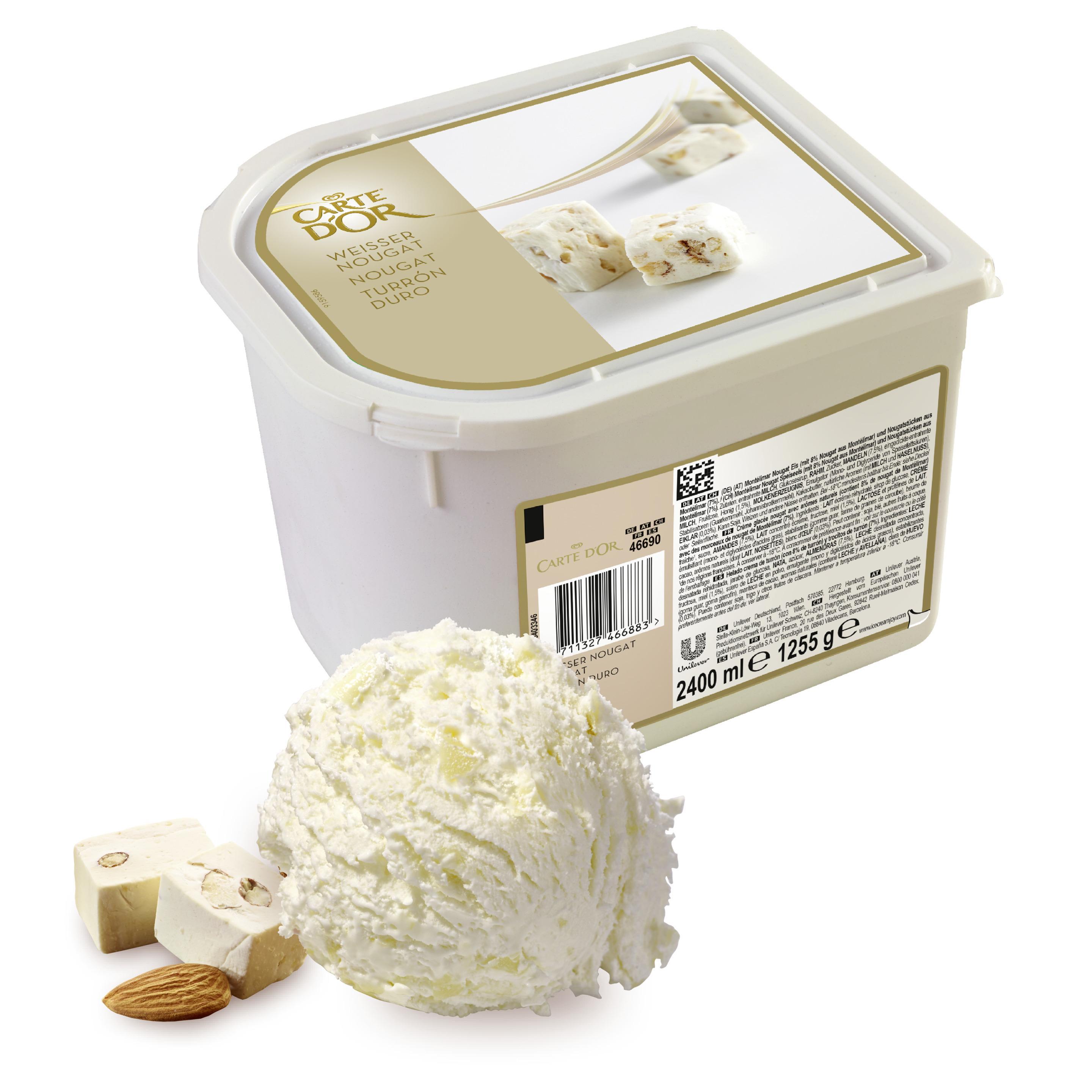 Carte D'Or Weisser Nougat 2,4l Eiswanne