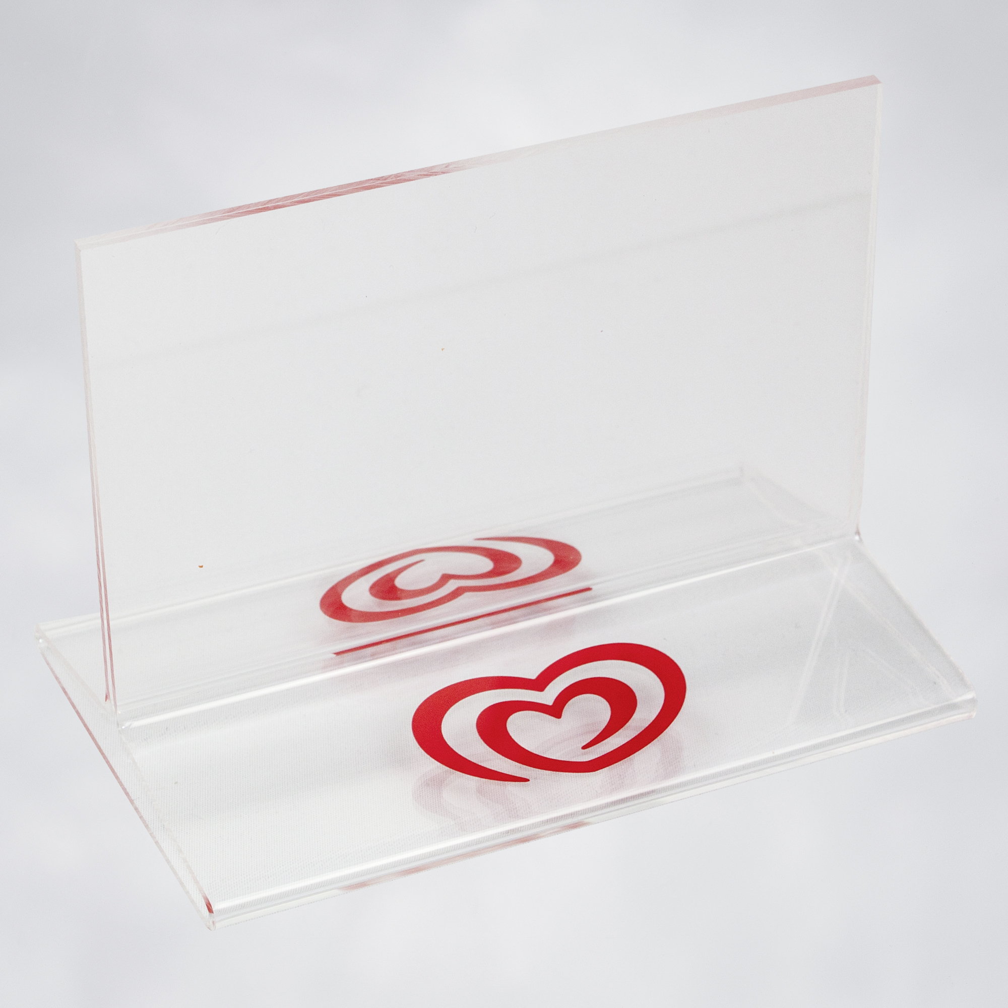 Tischaufsteller & Eiskartenhalter / Plexiglas
