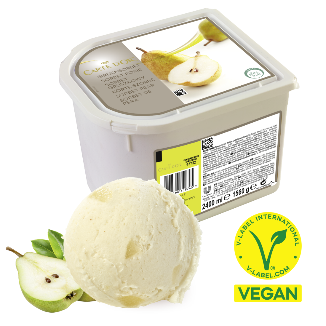 Carte D'Or Sorbet Birne 2,4l