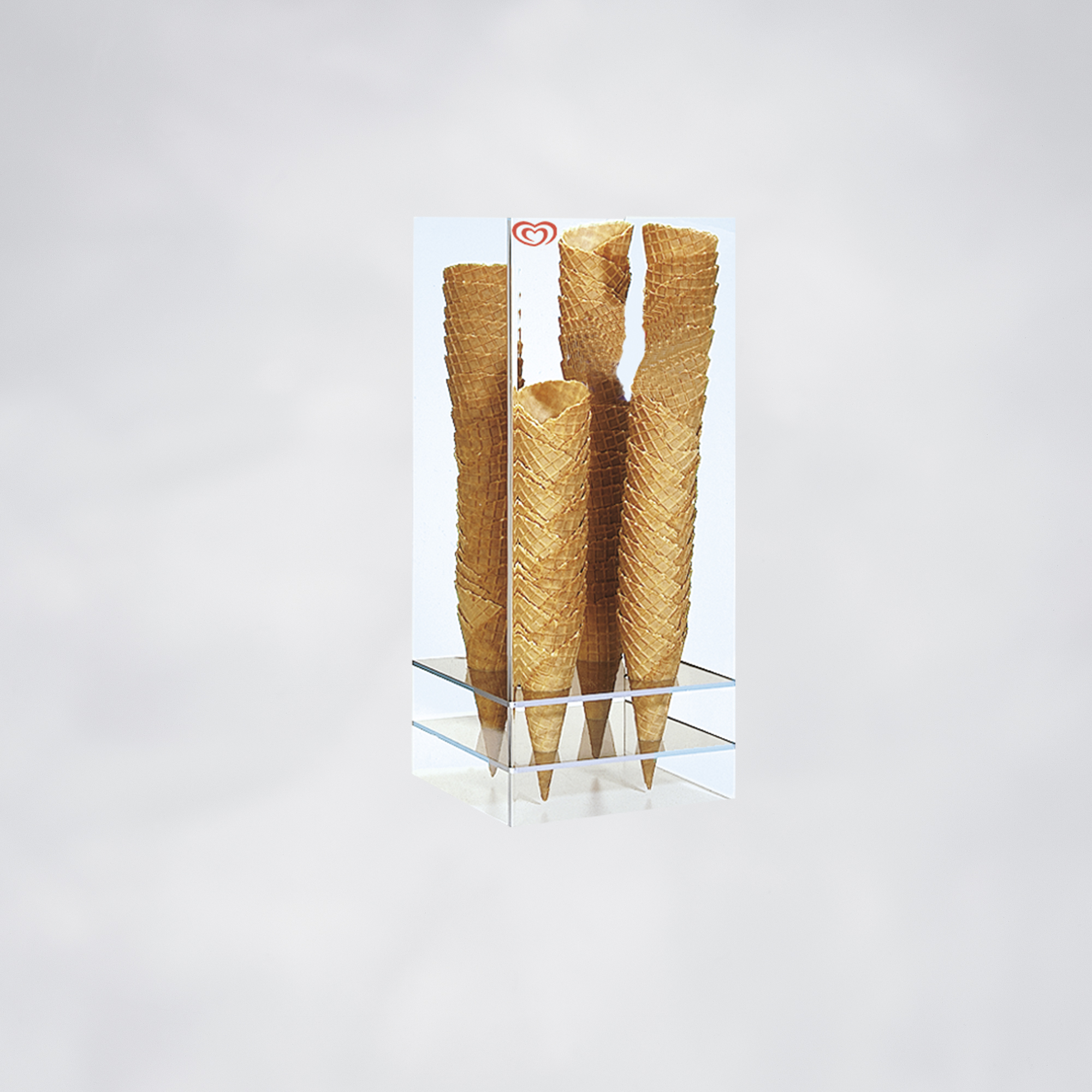 Langnese Waffeltütenspender / Acrylglas