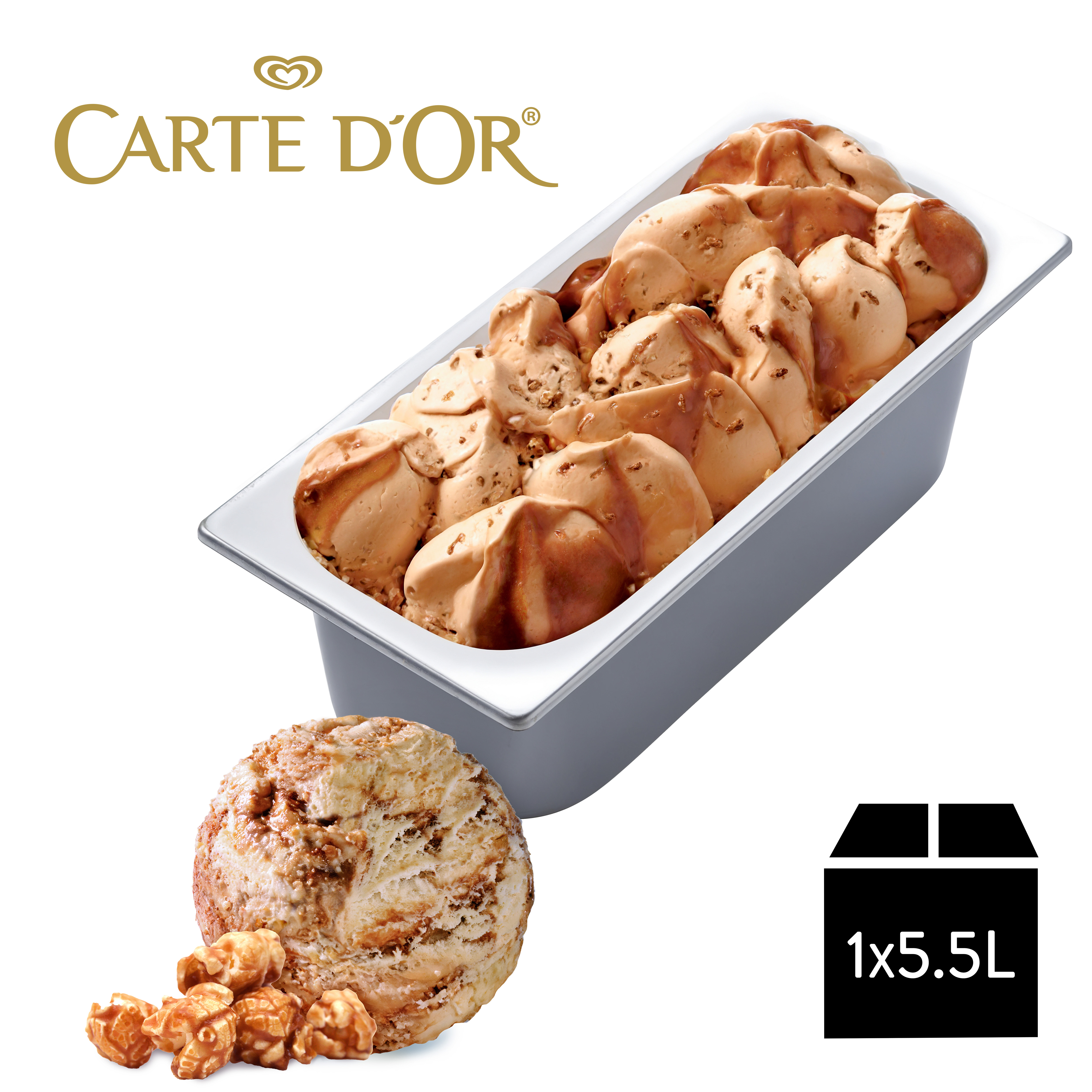 Carte D´OR Gelateria Popcorn Caramel 5,5L