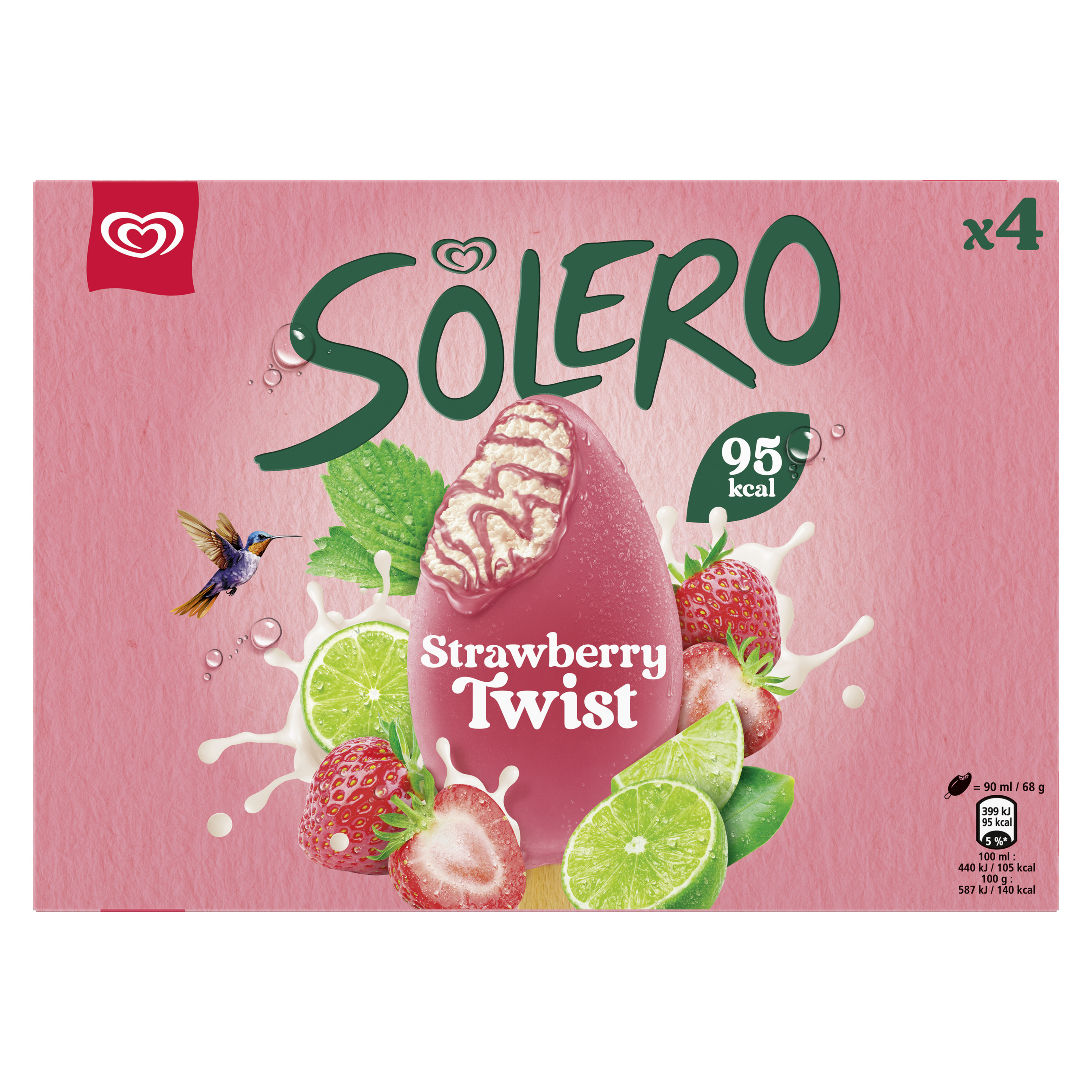 Solero Strawberry Twist MP4 360 ml