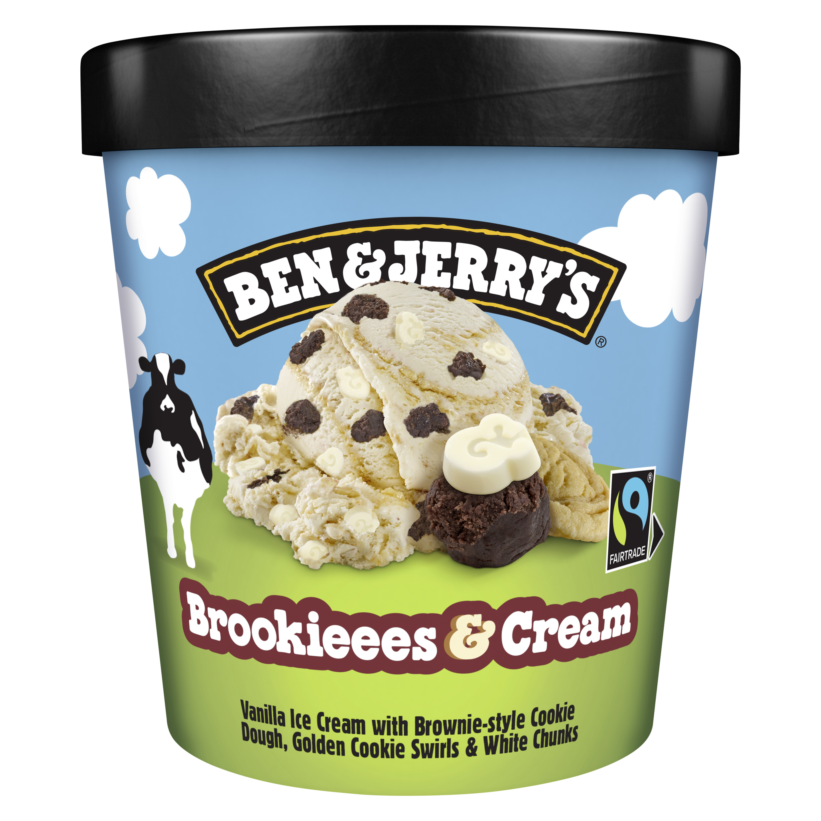 B&J 465ml Brookieees & Cream Pint