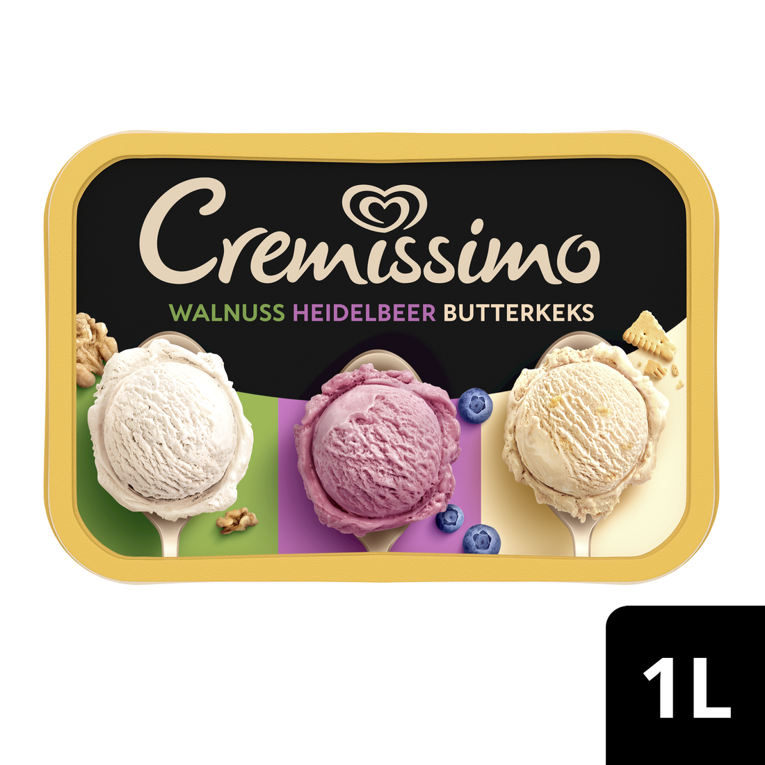 Cremissimo Walnuss Heidelbeer Butterkeks 1l