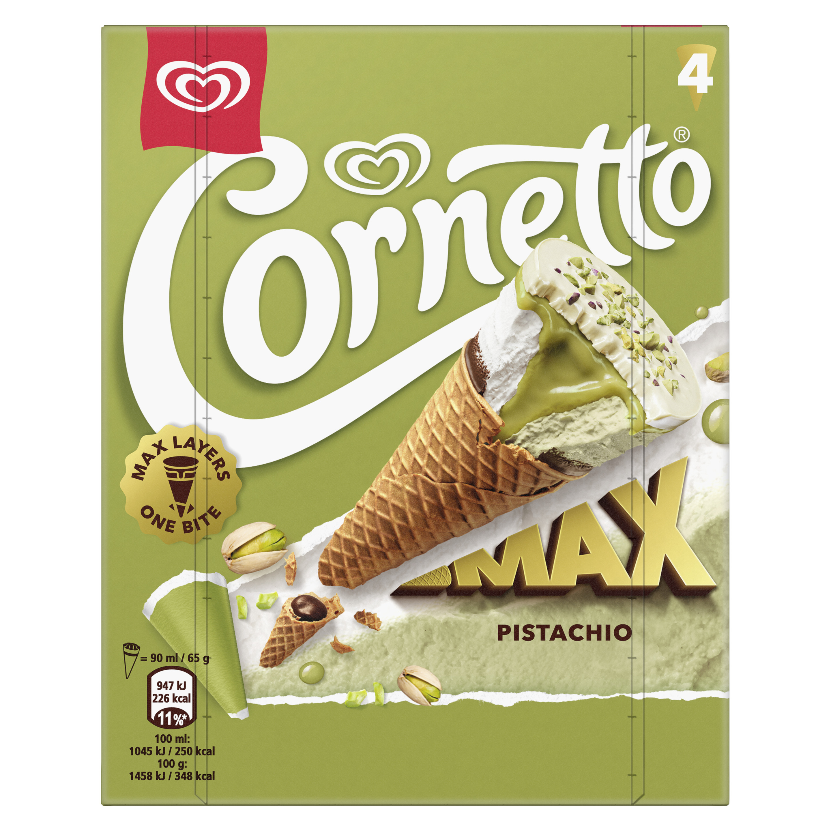 Cornetto Max Pistachio MP4 360 ml