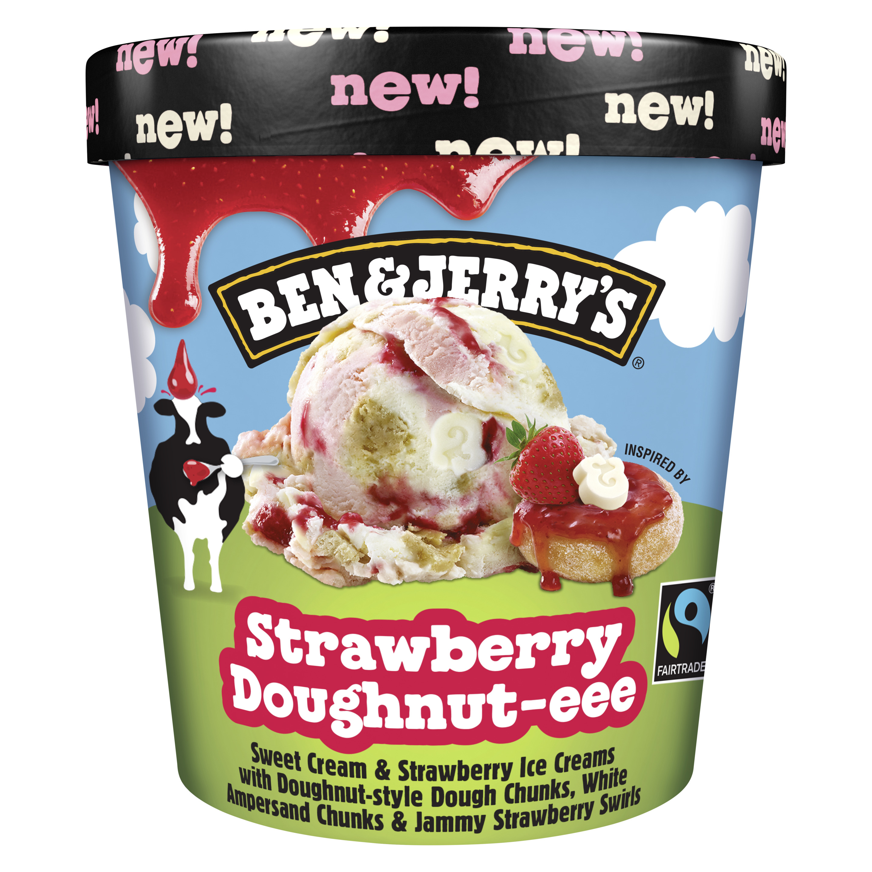 Ben & Jerry's Strawberry Doughnut 465ml