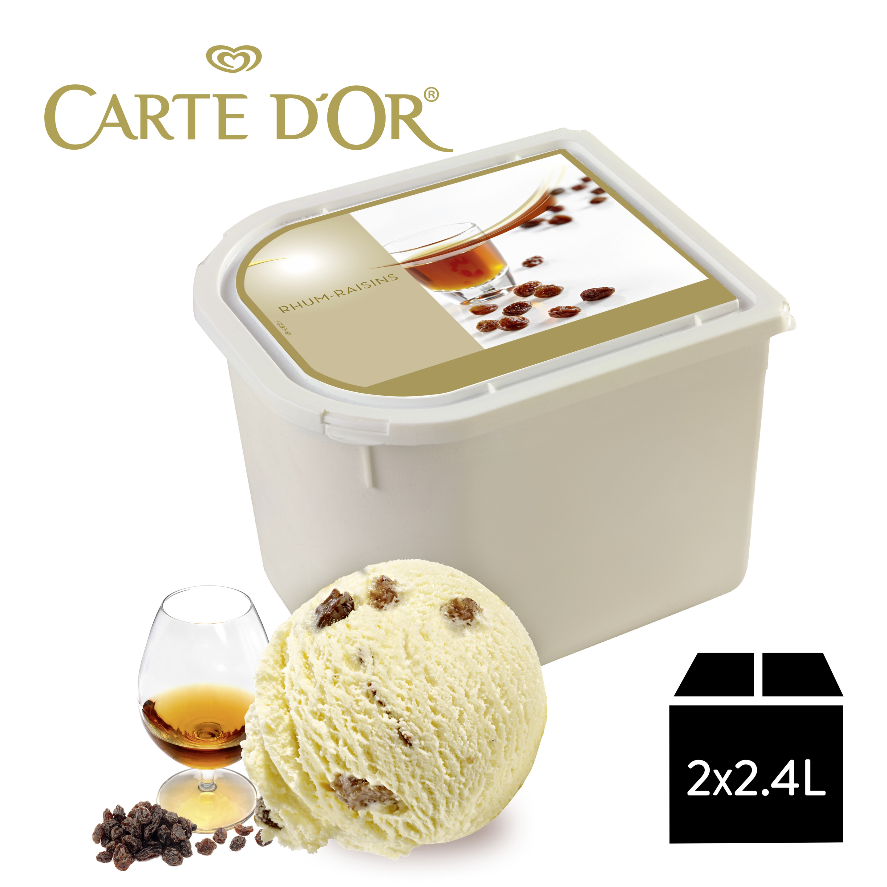 Carte D'Or Rum-Rosine 2,4l Eiswanne