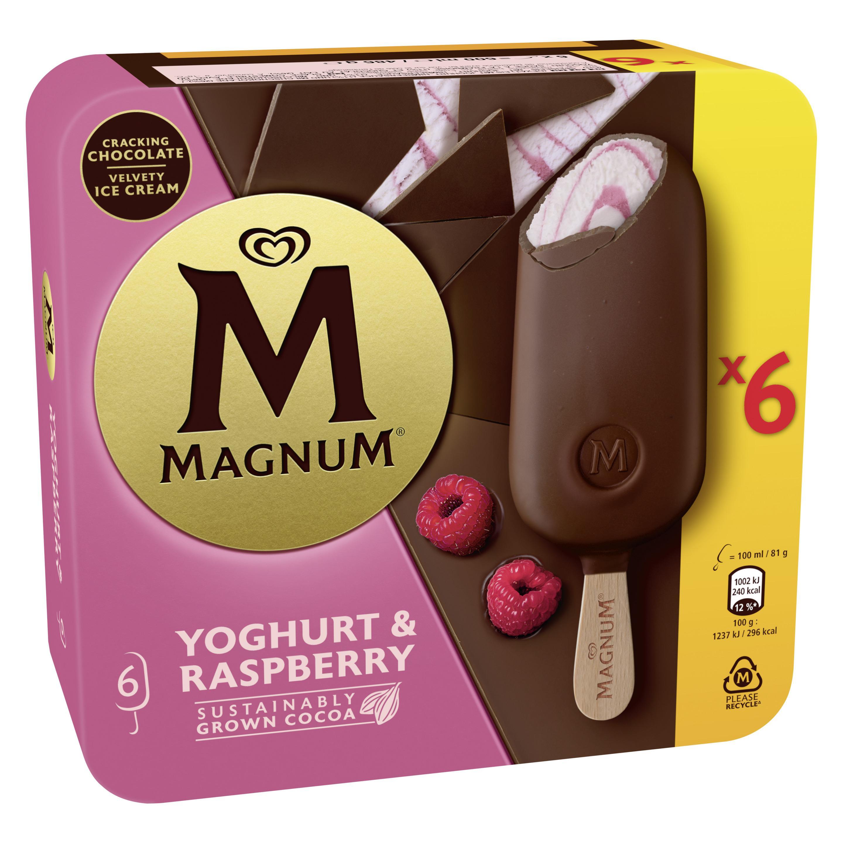 Magnum Yoghurt & Raspberry 6 MP 600 ml