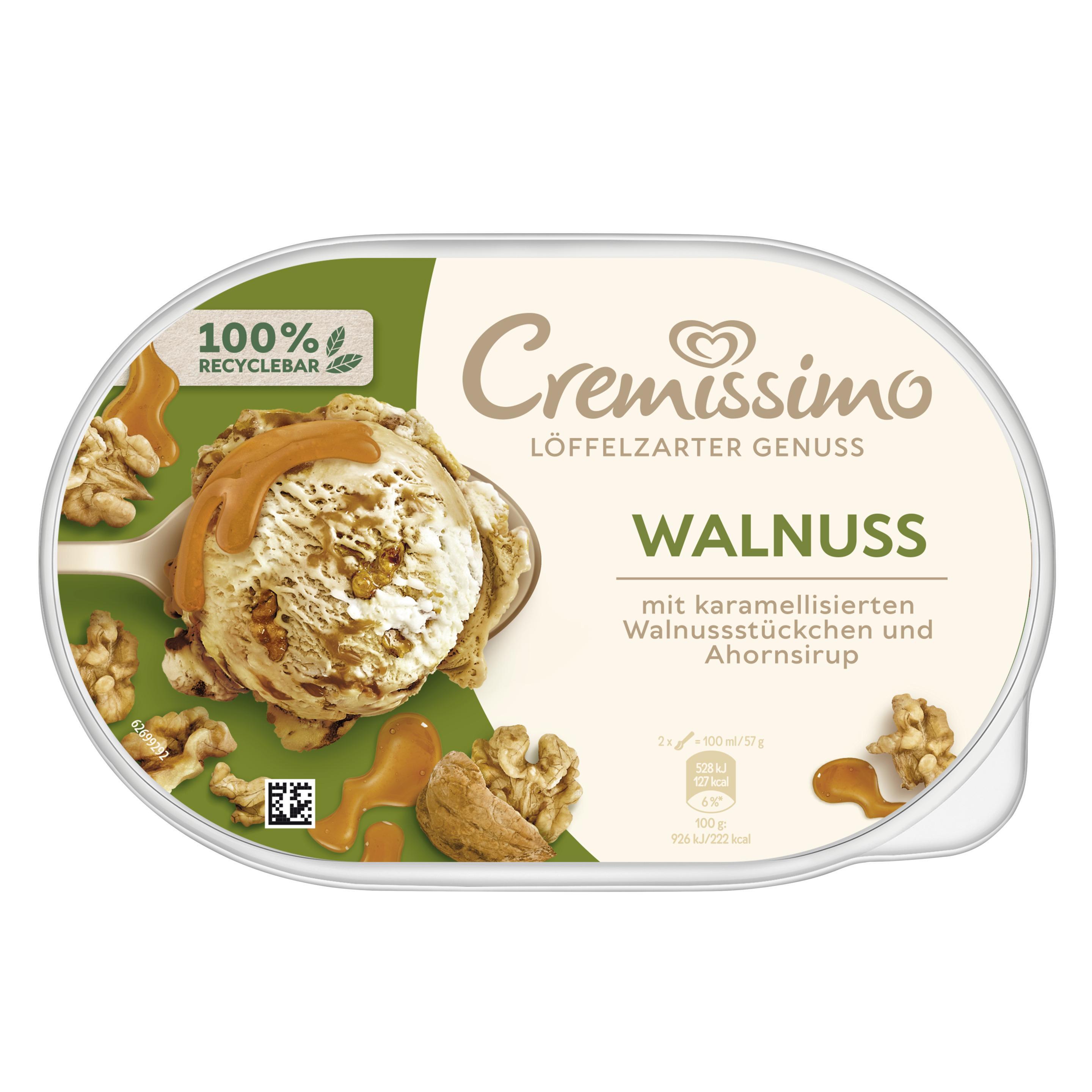 Cremissimo Walnuss Eis 825ml