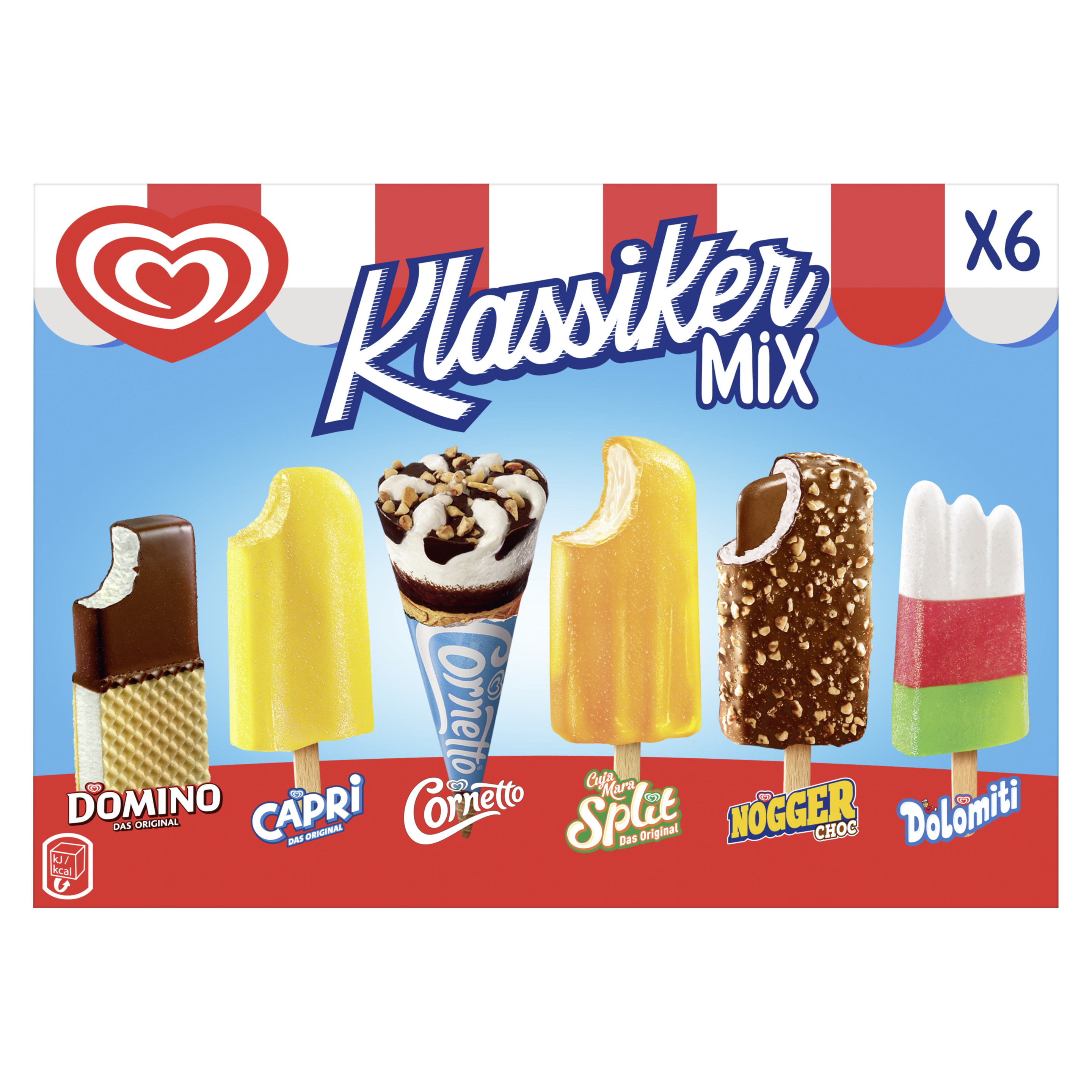 Langnese Klassiker Mix 6MP 482 ml