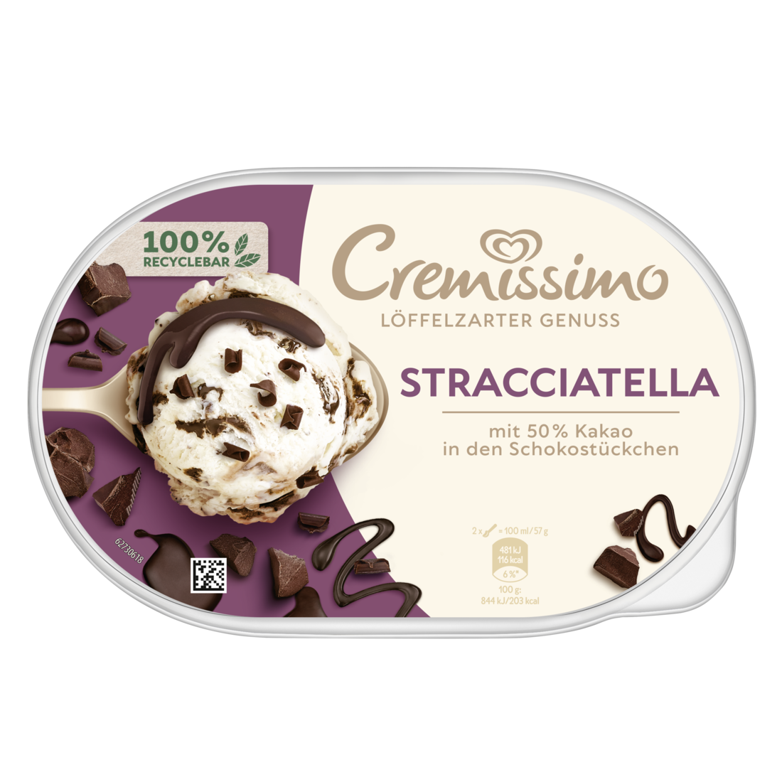 Cremissimo Stracciatella Eis 825ml