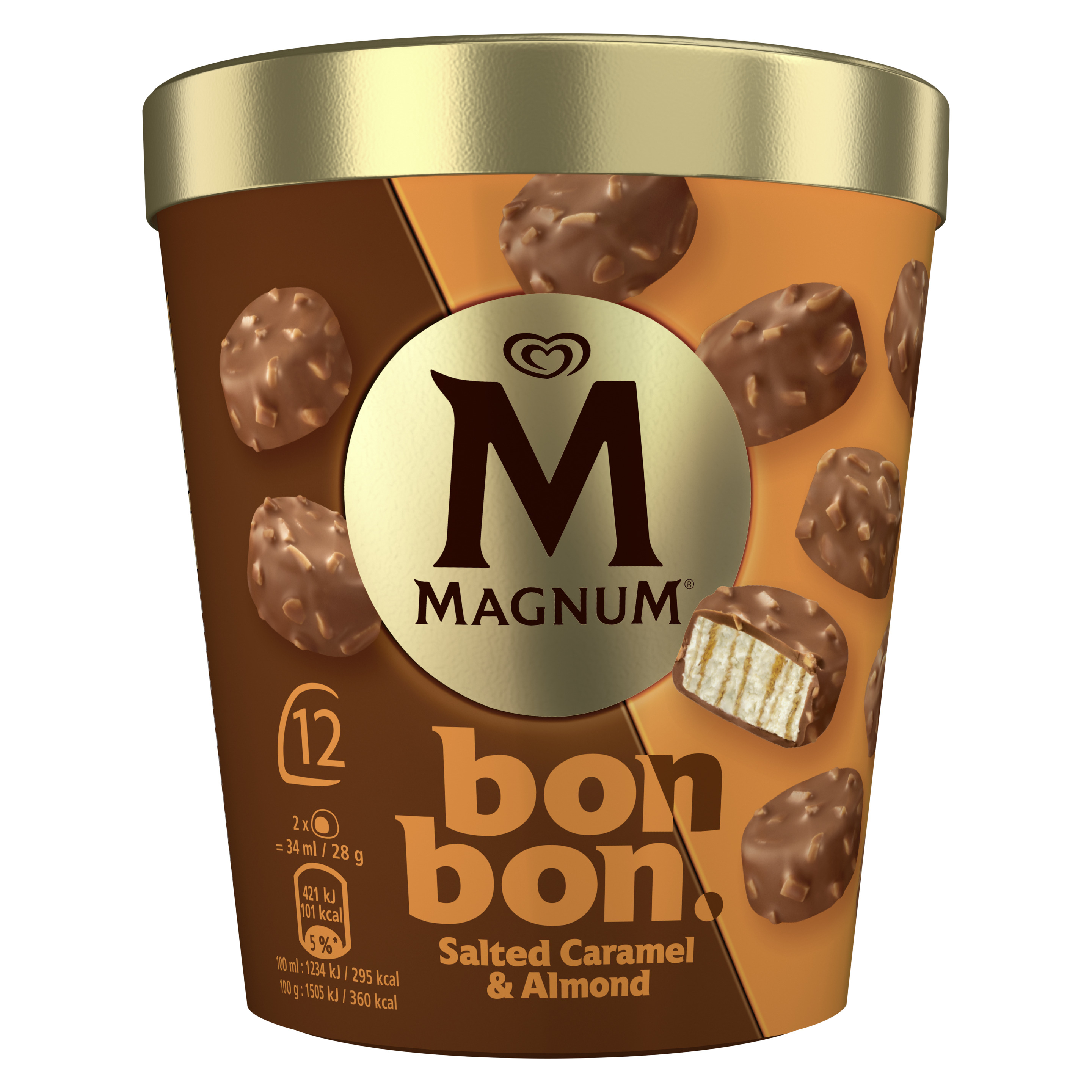 Magnum bon bon Salted Caramel Almond 12MP 204ml