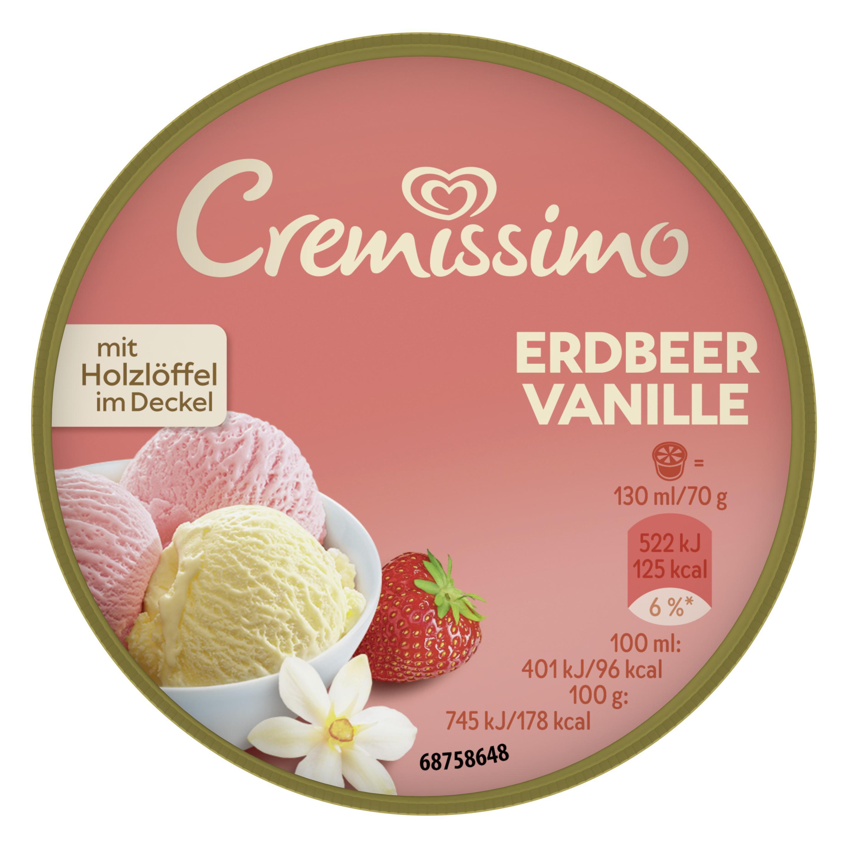 Cremissimo Vanille Erdbeer  130ml