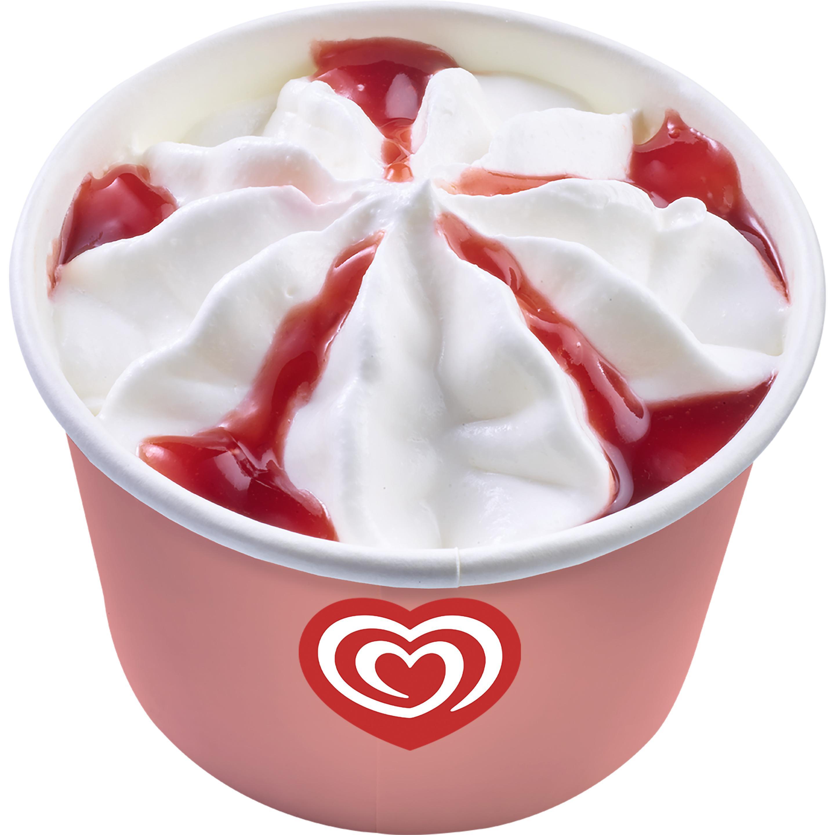 Langnese Becher Vanilla-Himbeere 120 ml Fertige Eisdesserts